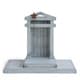 Gray memorial lantern on a rectangular base