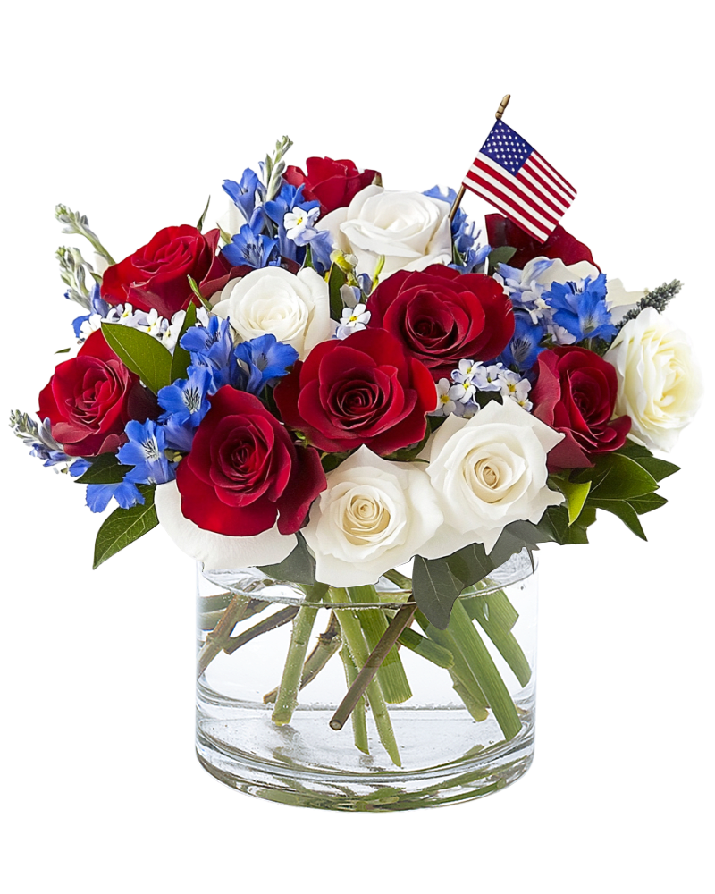 American Radiance - Rich red, crisp white, and vibrant blue come together in this tribute to American spirit.