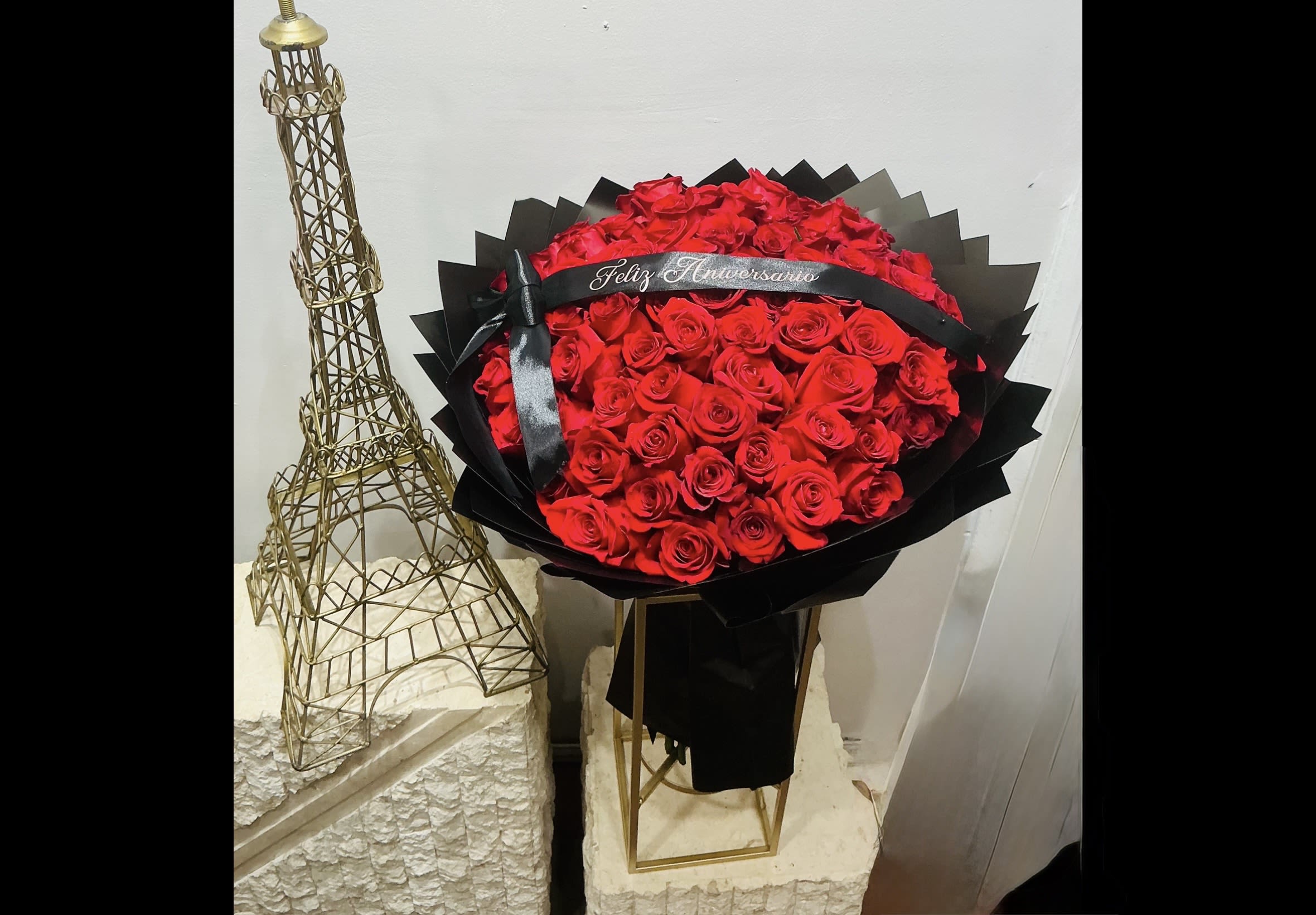 Red  Roses Every day bouquet  - It's a birthday party in a vase! Roses, Fuji mums, Asiatic lilies, carnations and Gerbera daisies all decked out with streamers and your "Happy Birthday" wishes.
