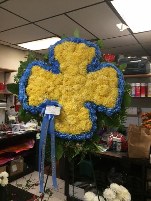 Maltese Cross - Can be design with carnations or mums