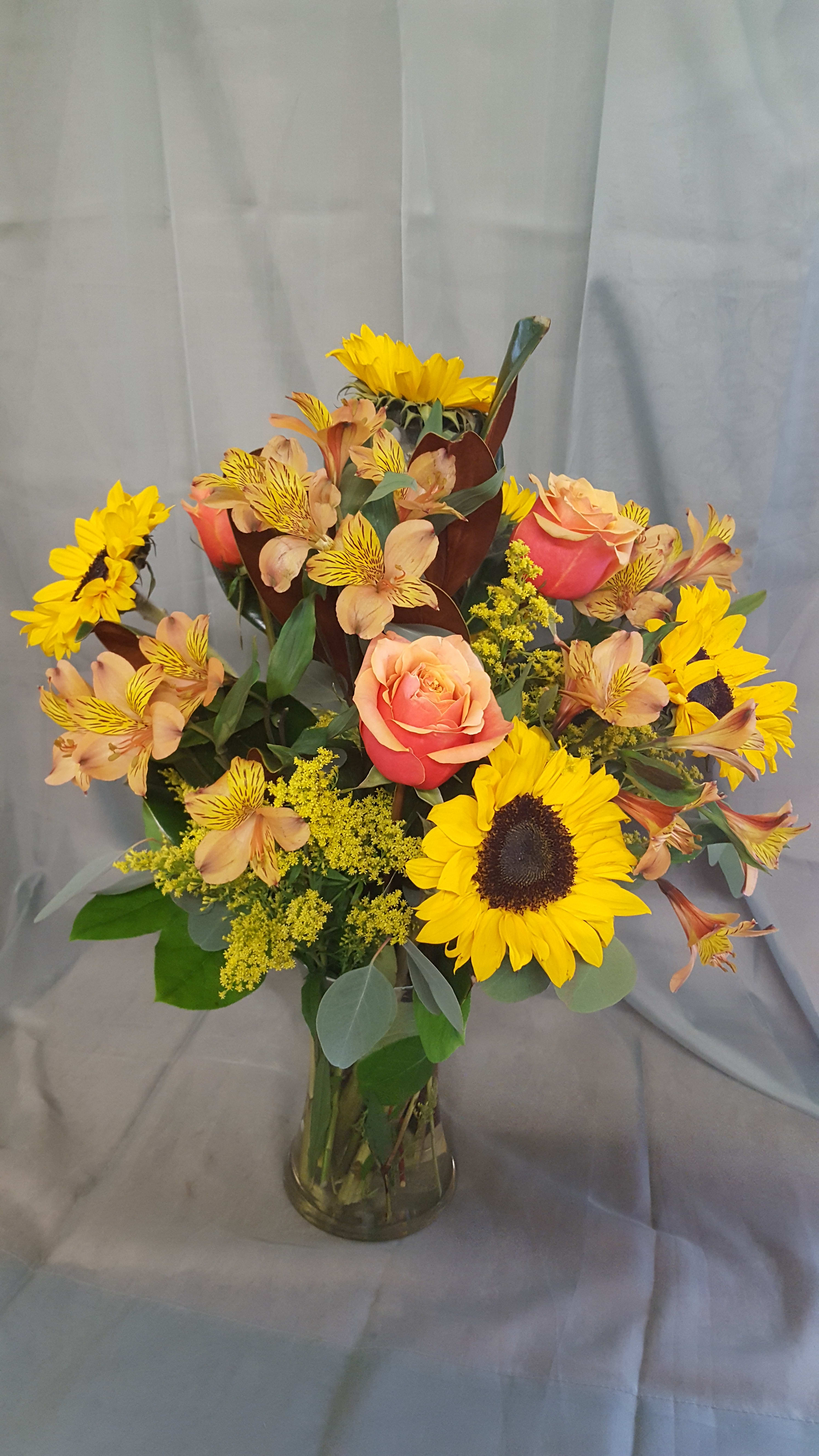 Autumn Splendor Sunflowers - Beautiful sunflowers and other seasonal blossoms