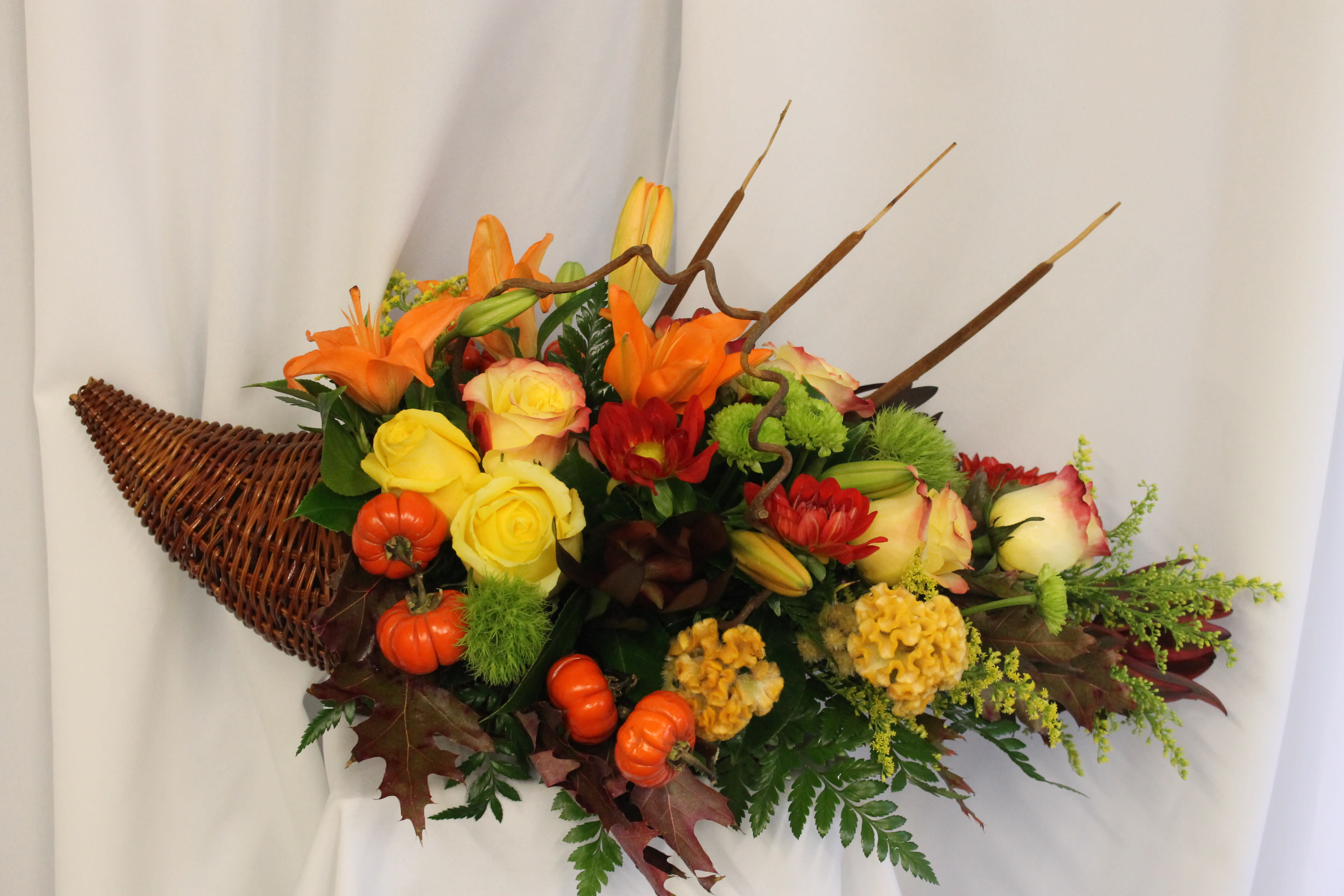 Classic Cornucopia - We present this autumn season cornucopia in a range of different colors. Perfect for Thanksgiving!