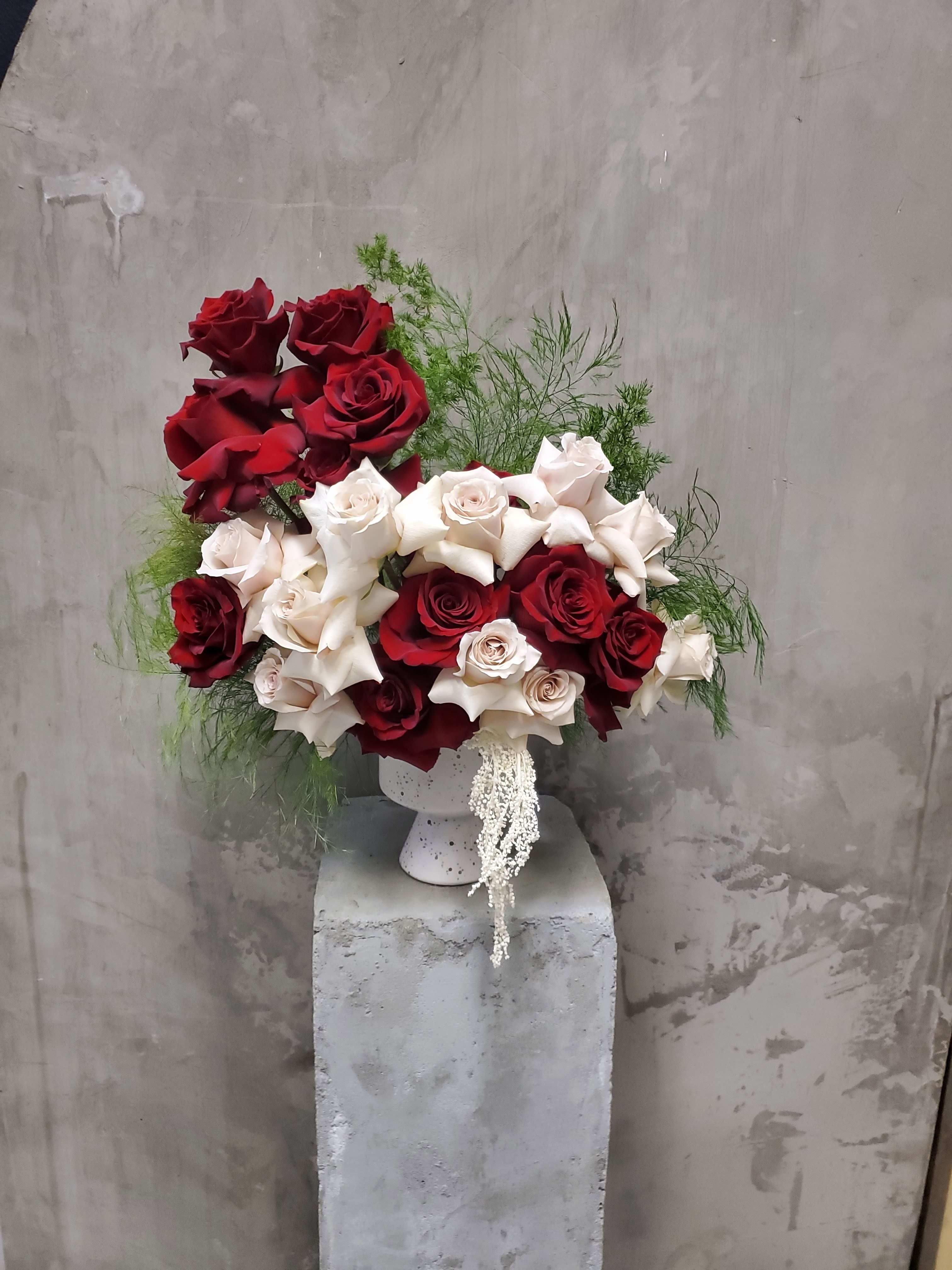 Vivian - Vivian is of Latin origin which means "alive" or "living." Therefore, Vivian is often interpreted to mean "full of life" or "vibrant.".  The Vivian Blossom Ensemble: A harmonious composition of delicate petals and vibrant hues, this exquisite floral arrangement captures the essence of elegance and grace.  Vivian Blossom Ensemble is a symphony of beauty that radiates joy and sophistication