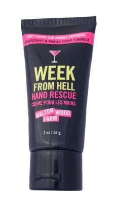 Week From Hell Hand Cream Tube - Grapefruit Brown Sugar Scented. SLS Paraben Free