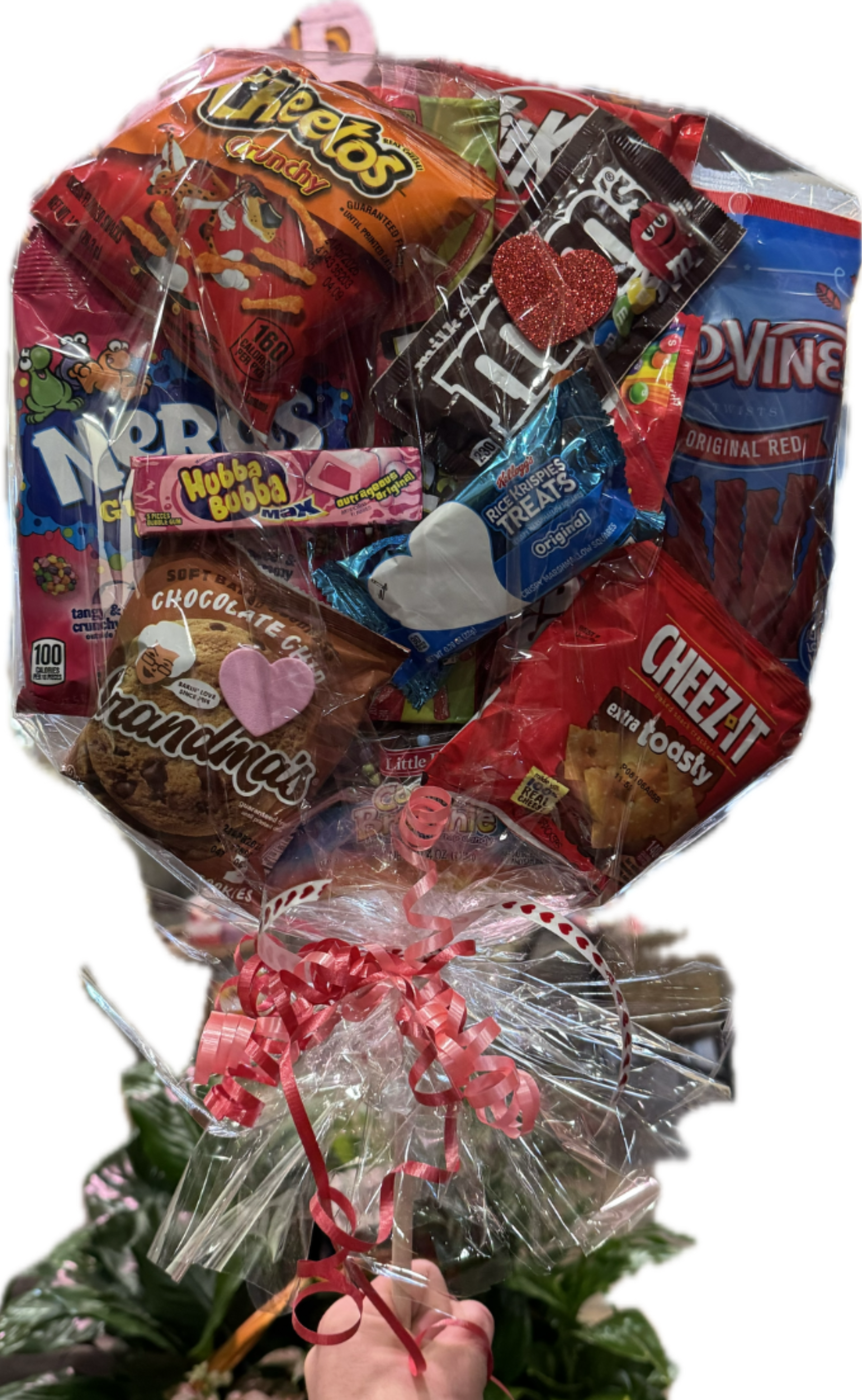Lollipop Candy Bouquet - A Candy Bouquet filled with chocolates, candies, snacks and cookies. 