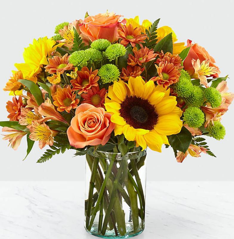 AUTUMN SPLEDOR - BEAUTIFUL MIX OF FALL TONES AND FLOWERS