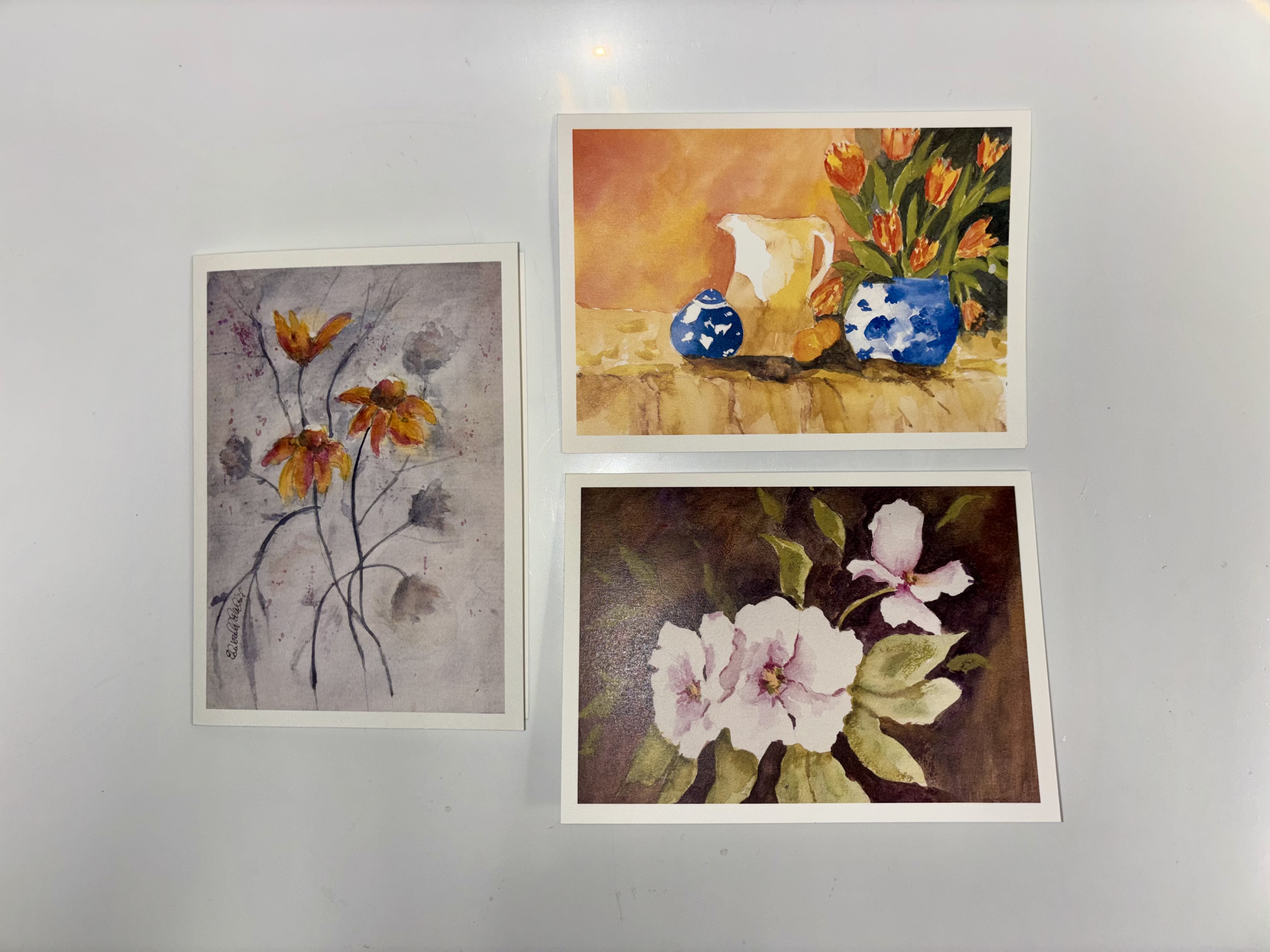 WATER COLOR CARD  -  WATER COLOR CARD - ONE WILL BE CHOSEN FOR YOU. PLEASE MAKE A NOTE IF YOU WOULD LIKE A SPECIFIC CARD. 