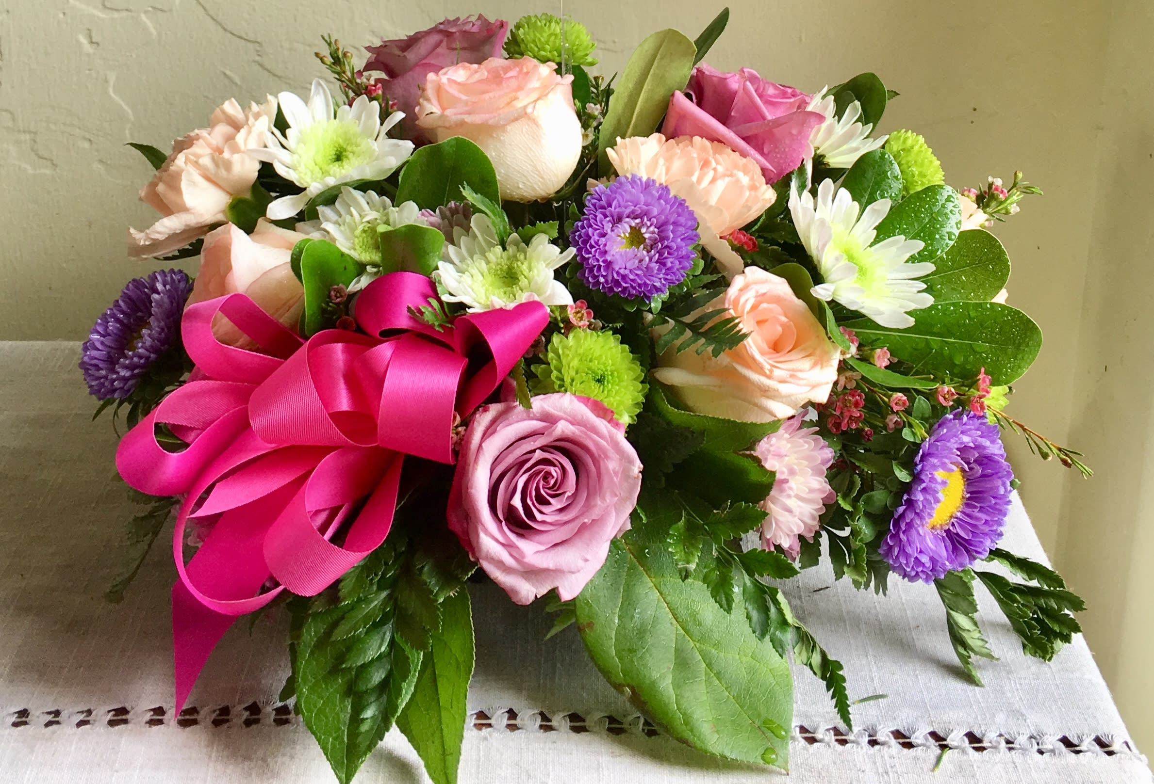 Julie Anne’s Jewel Tones - This arrangement is perfect for someone who appreciates romance!  These soft jewel toned flowers are sure to warm the heart!
