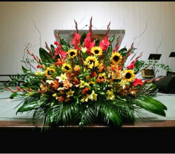  PODIUM ARRANGEMENT 115 [TTPOD115] - PODIUM ARRANGEMENT 115 BY TWIN TOWERS FLORIST      As Shown : TTPOD115 