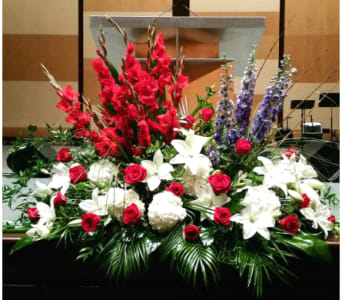 PODIUM ARRANGEMENT 86 [TTPOD86] - PODIUM ARRANGEMENT 86 BY TWIN TOWERS FLORIST      As Shown : TTPOD86 