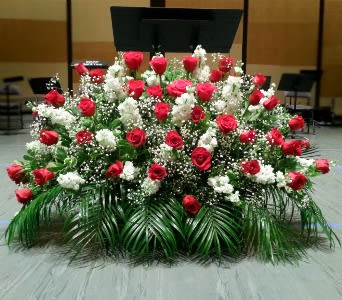  PODIUM ARRANGEMENT 59 [TTPOD59] - PODIUM ARRANGEMENT BY TWIN TOWERS FLORIST      As Shown : TTPOD59  