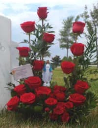 OUR LADY OF GRACE - OUR LADY OF GRACE BY TWIN TOWERS FLORIST      As Shown : TTF209-2 
