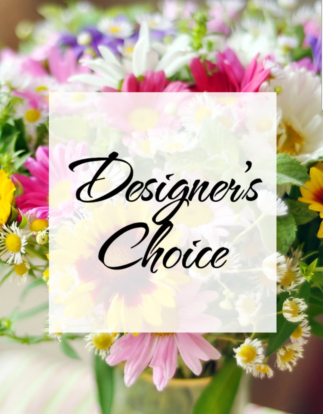 Mixed bouquet of pink, white, and yellow daisies