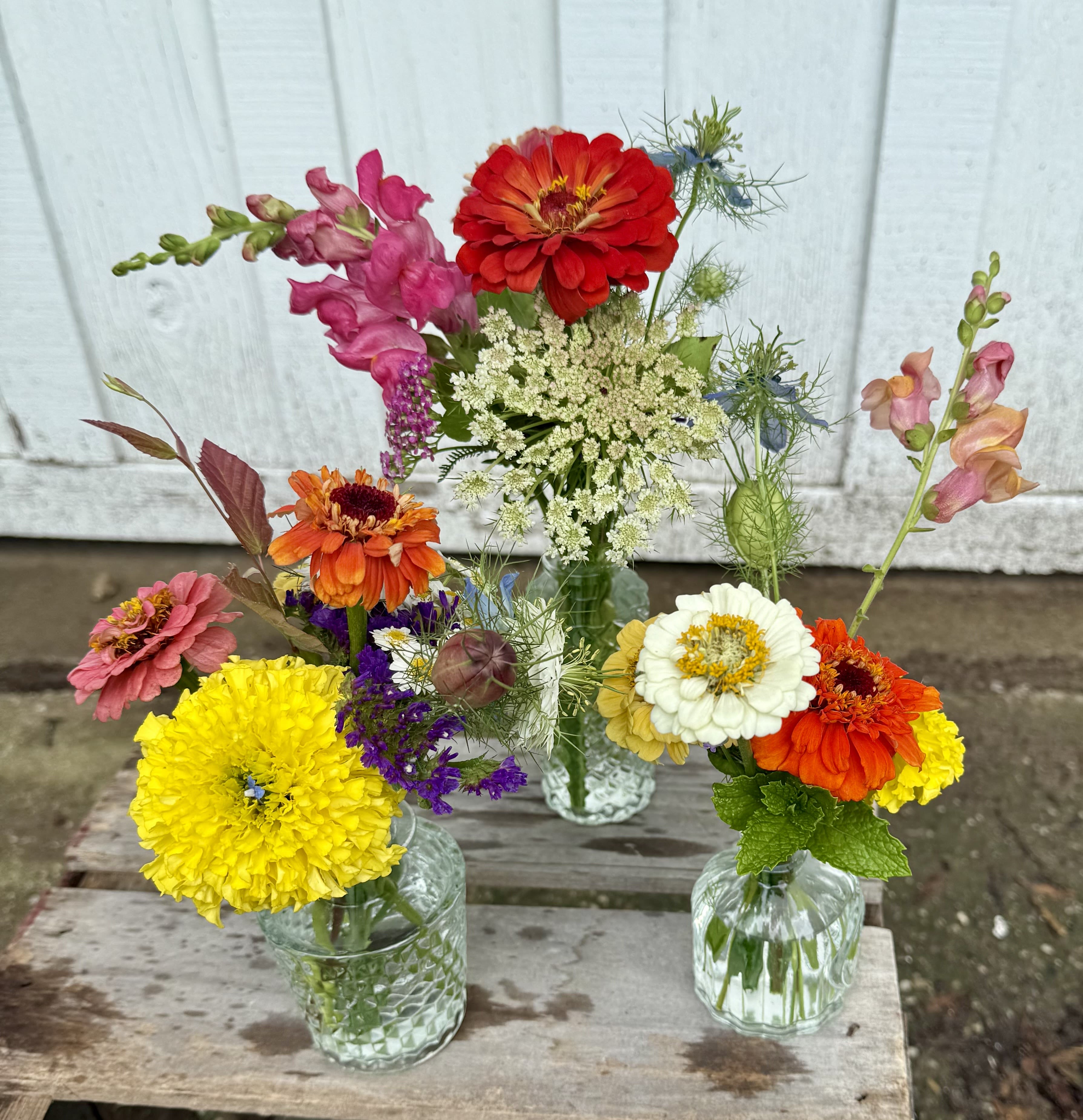 Trio of Bud Vases in SEVERN, MD