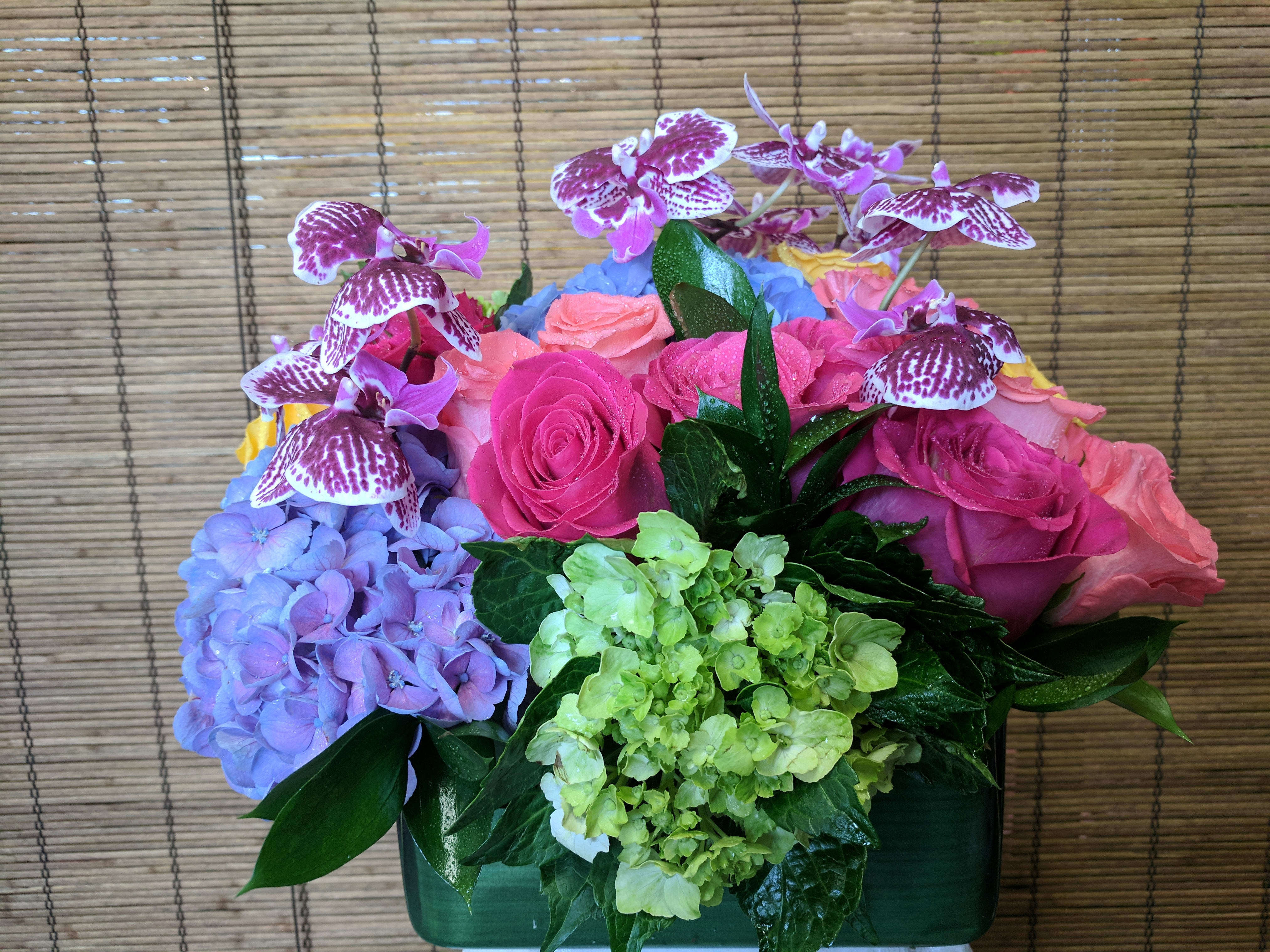 One of A Kind by Chatsworth Florist 2 day notice - Unusual Orchids, Colorful Hydrangeas and  an array of Roses is Definitely One of a Kind !!
