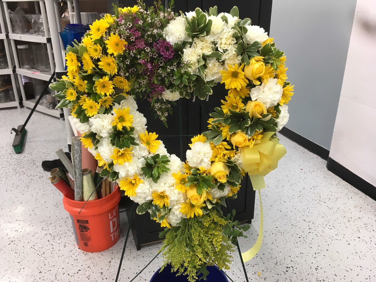 Open heart - Can be done in any color try our custom arrangement tab and place your request in the request tab.