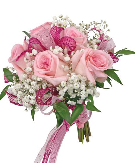 Nosegay Bouquet: Designer's Creation- Designer Choice Colors  - A nosegay bouquet is a small, handheld bouquet, typically featuring a round cluster of flowers and greenery.