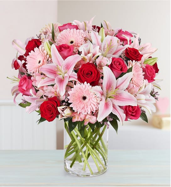 Pink Posh - Life is short smell the pink roses. Send this beautiful bundle. To include Bouquet, Fragrant Hand made soap (Premium Pictured) 