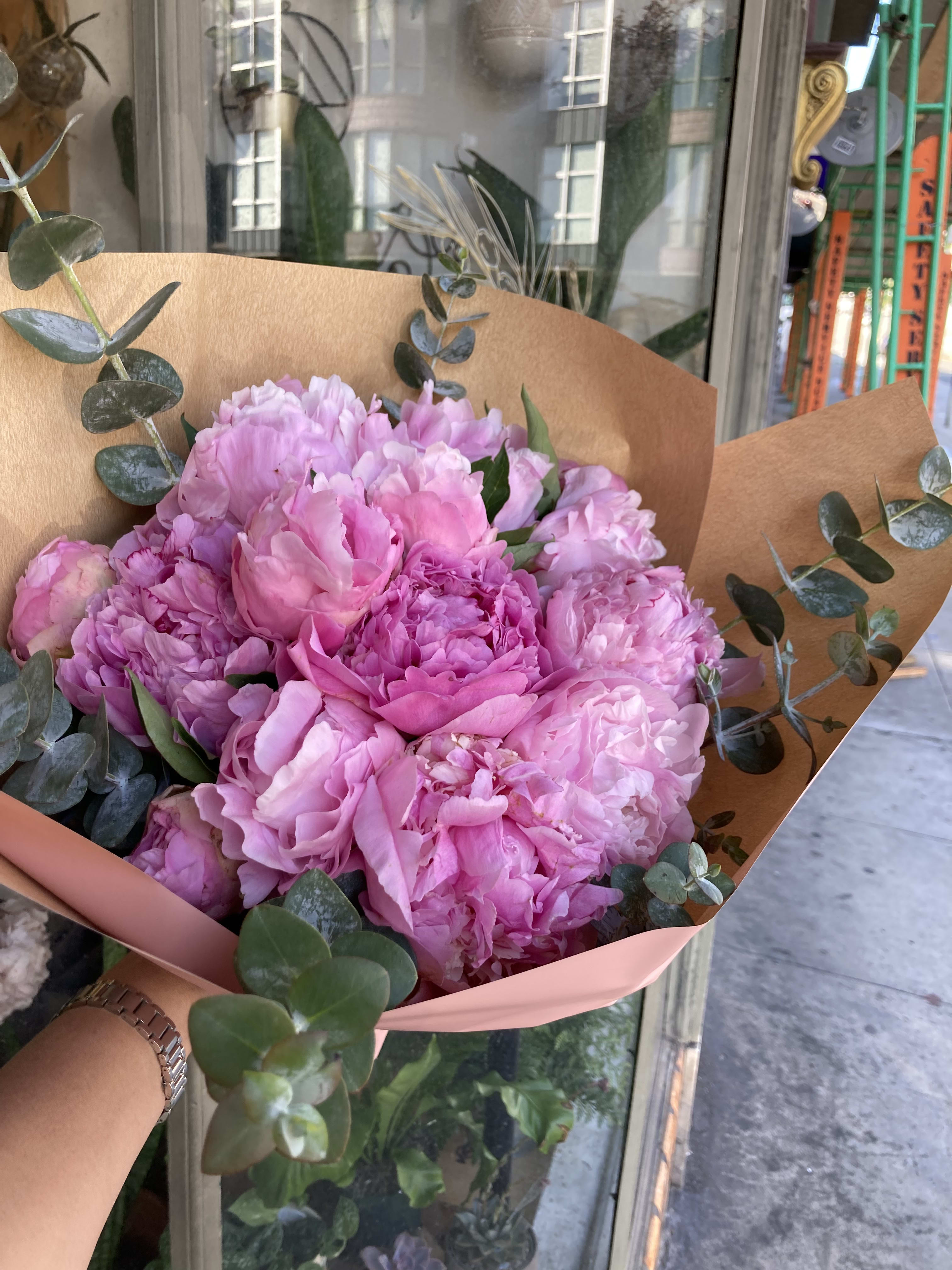 Oh peonies - Simply Peonies 15 stems with Eucalyptus beautiful wrapped just for someone special. 20 stems for deluxe, 30 stems for premium 