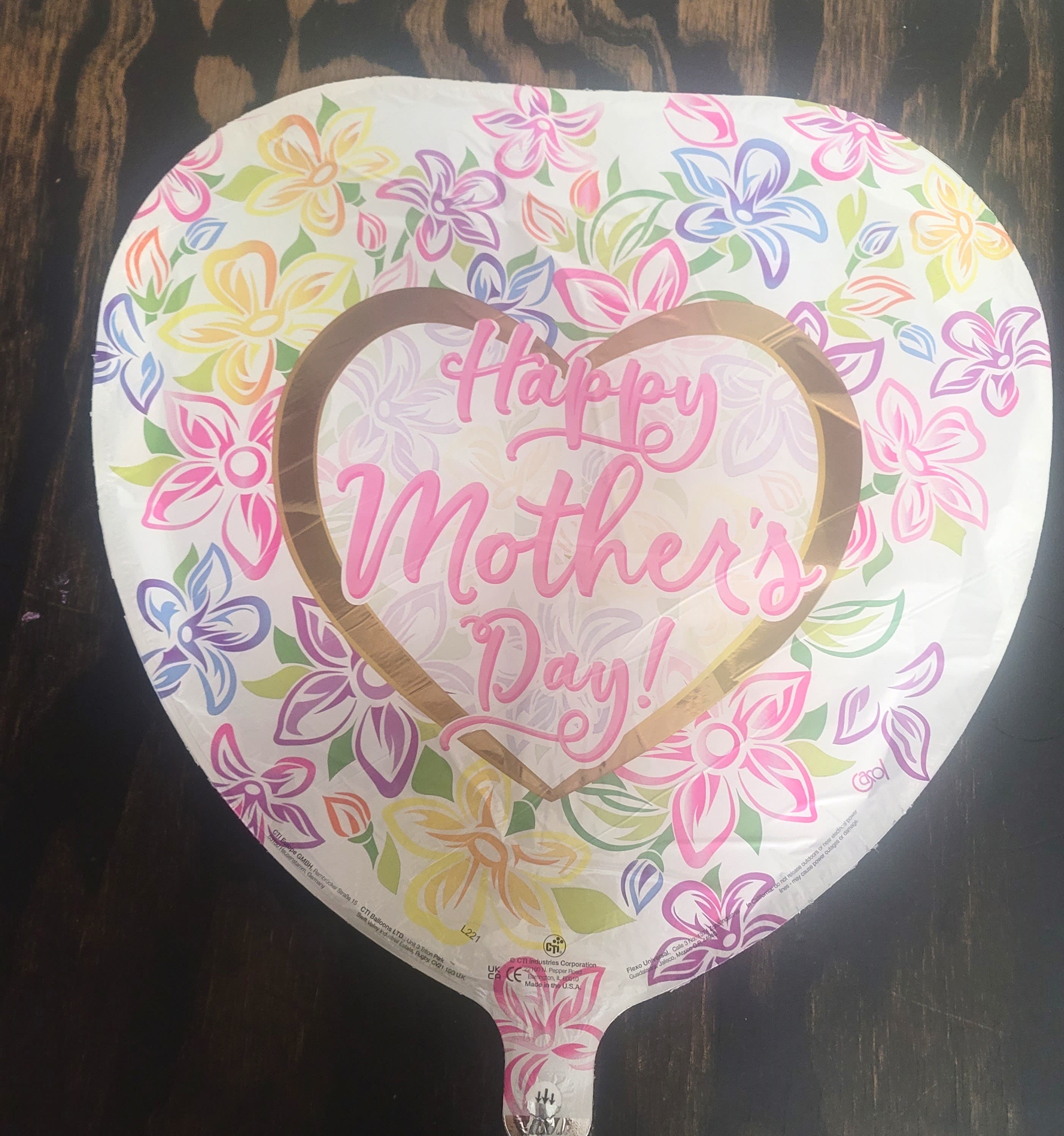 Beautiful Happy Mother's Day balloon you can include to the arrangement - nice balloons to attach to the arrangement 