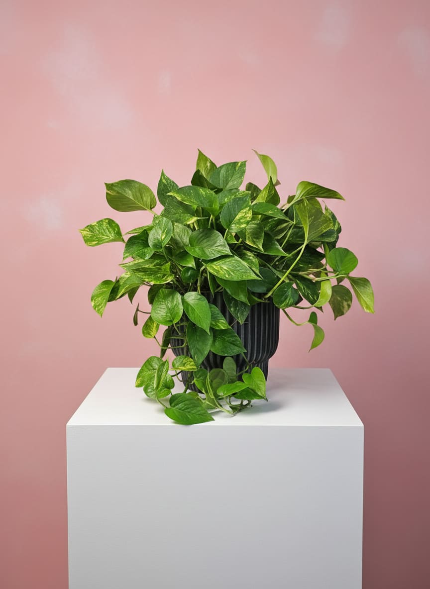Pothos/Philodendron (Trailing) - A Pothos Plant that updates any living space. Pothos Plant's are known to remove toxins from the air and don't need to be watered frequently. 