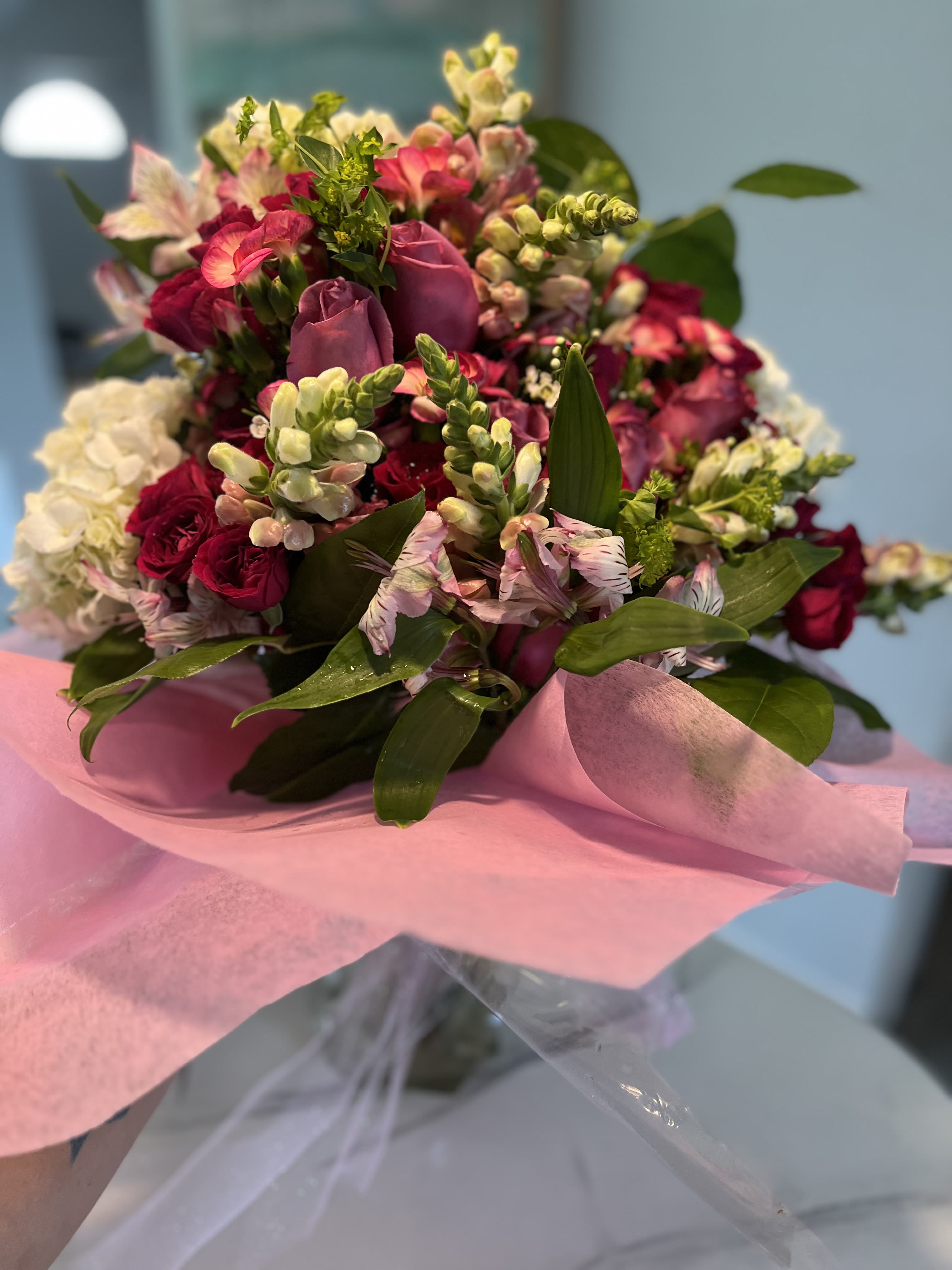 Designers choice Bouquet - a stunning mix of our freshest blooms hand picked and designed by our talented florsits