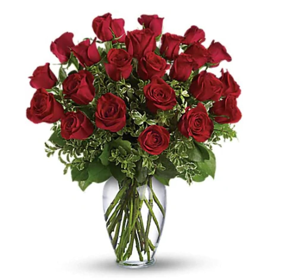 Roses 2 Dozen - 2 Dozen Roses in a vase