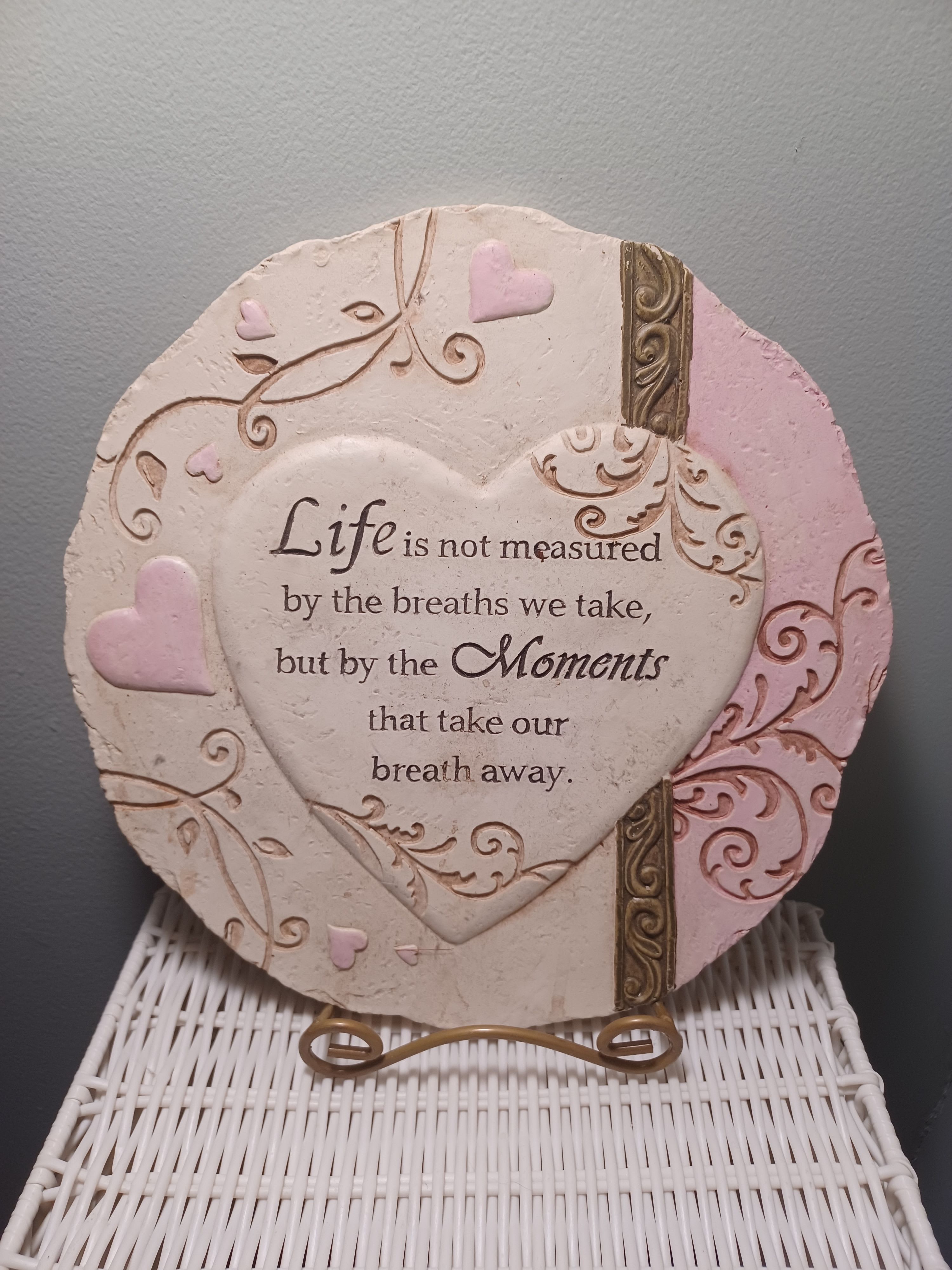Life is Not Measured Plaque - No Deluxe Pricing.