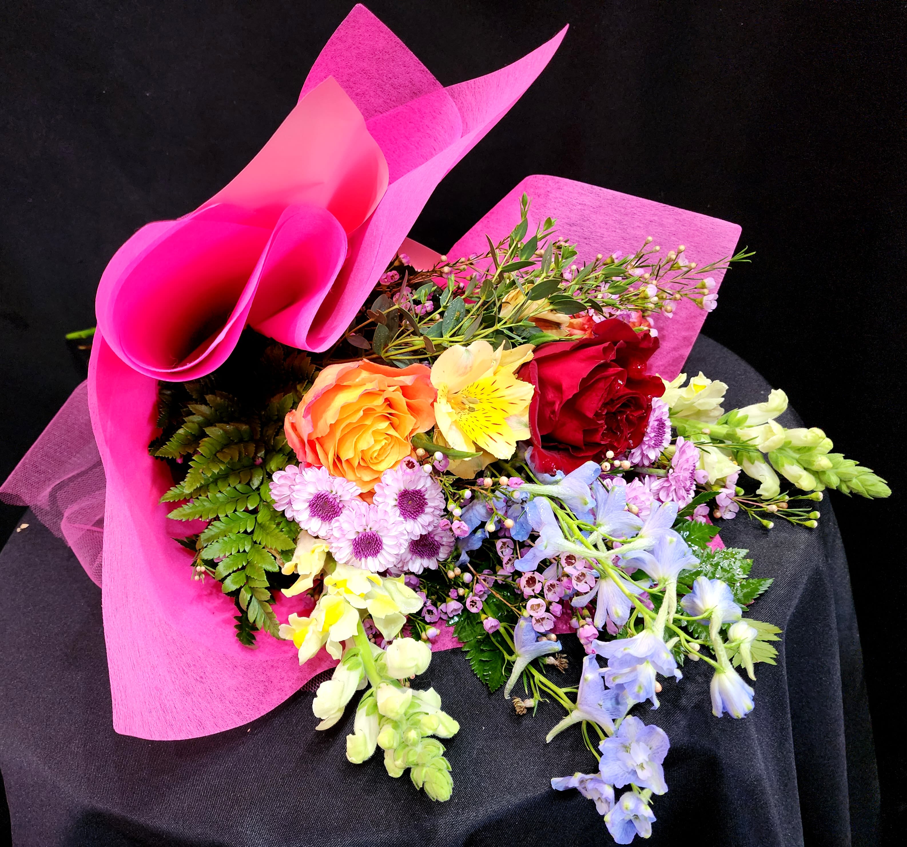 A Special Bouquet  - When you have enough vases at home....send a wrapped bouquet of seasonal flowers. Please call or write in notes if you have specific flowers or colors in mind and if you need a larger bouquet.  