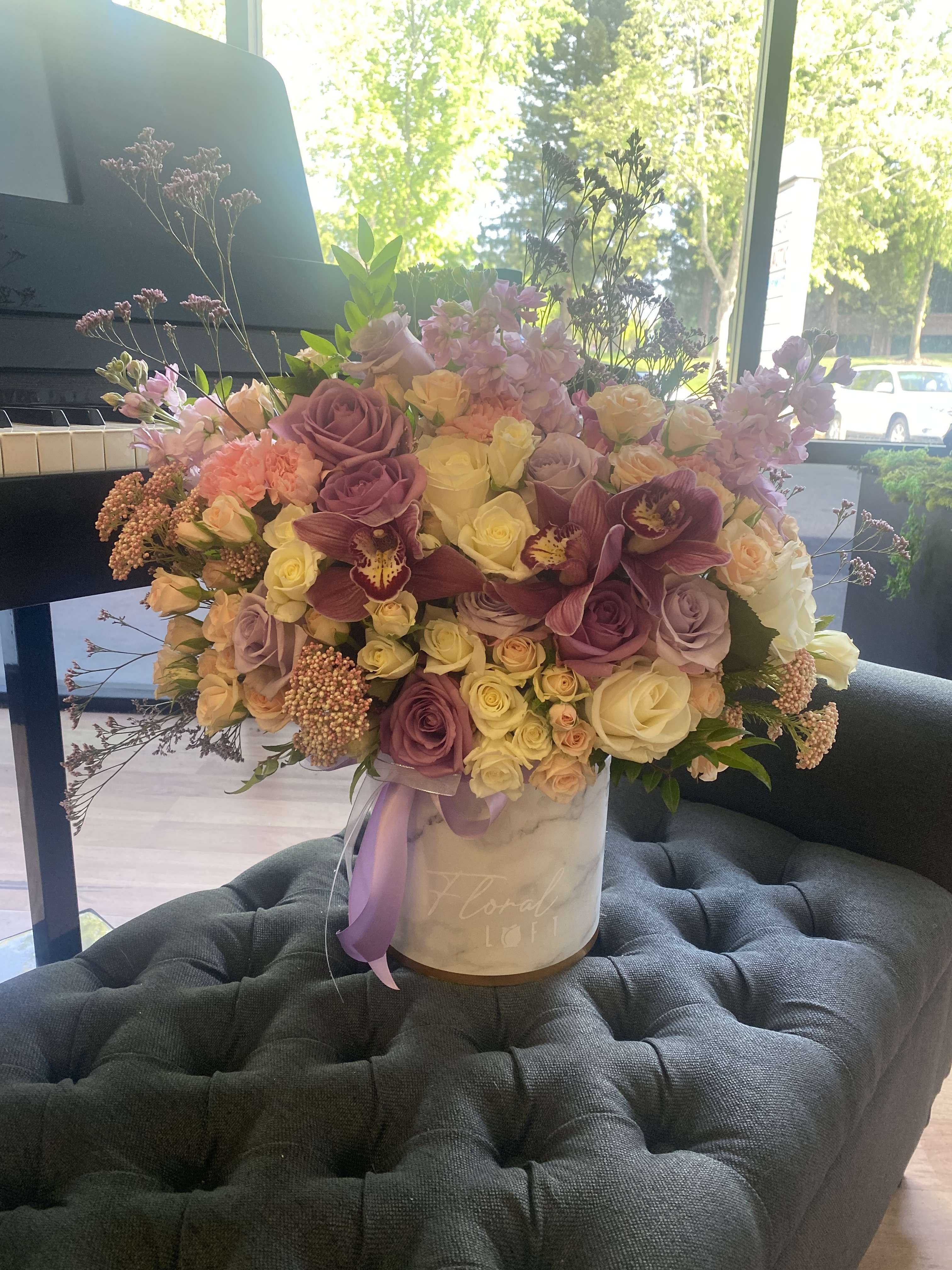 mixed purples, whites and pinks - a perfect mix of flowers