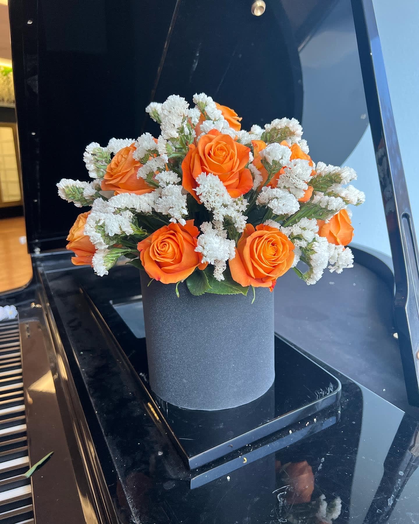 boxed roses - box of roses, colors will be whats available