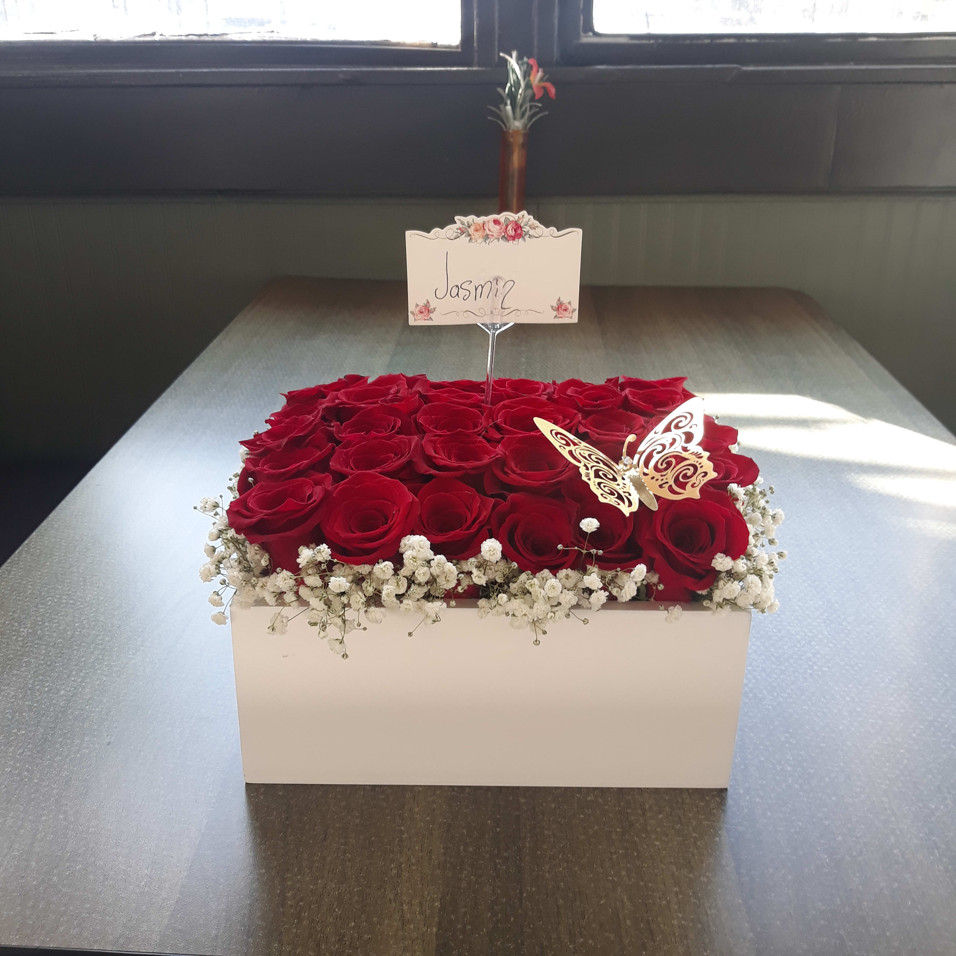 Box Of Red Roses  - All Red Rose's with all Red Passion 