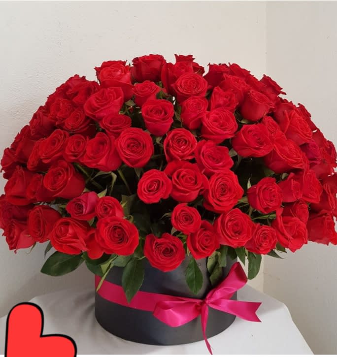 My Lovely  - 50 Roses in Black Box 
