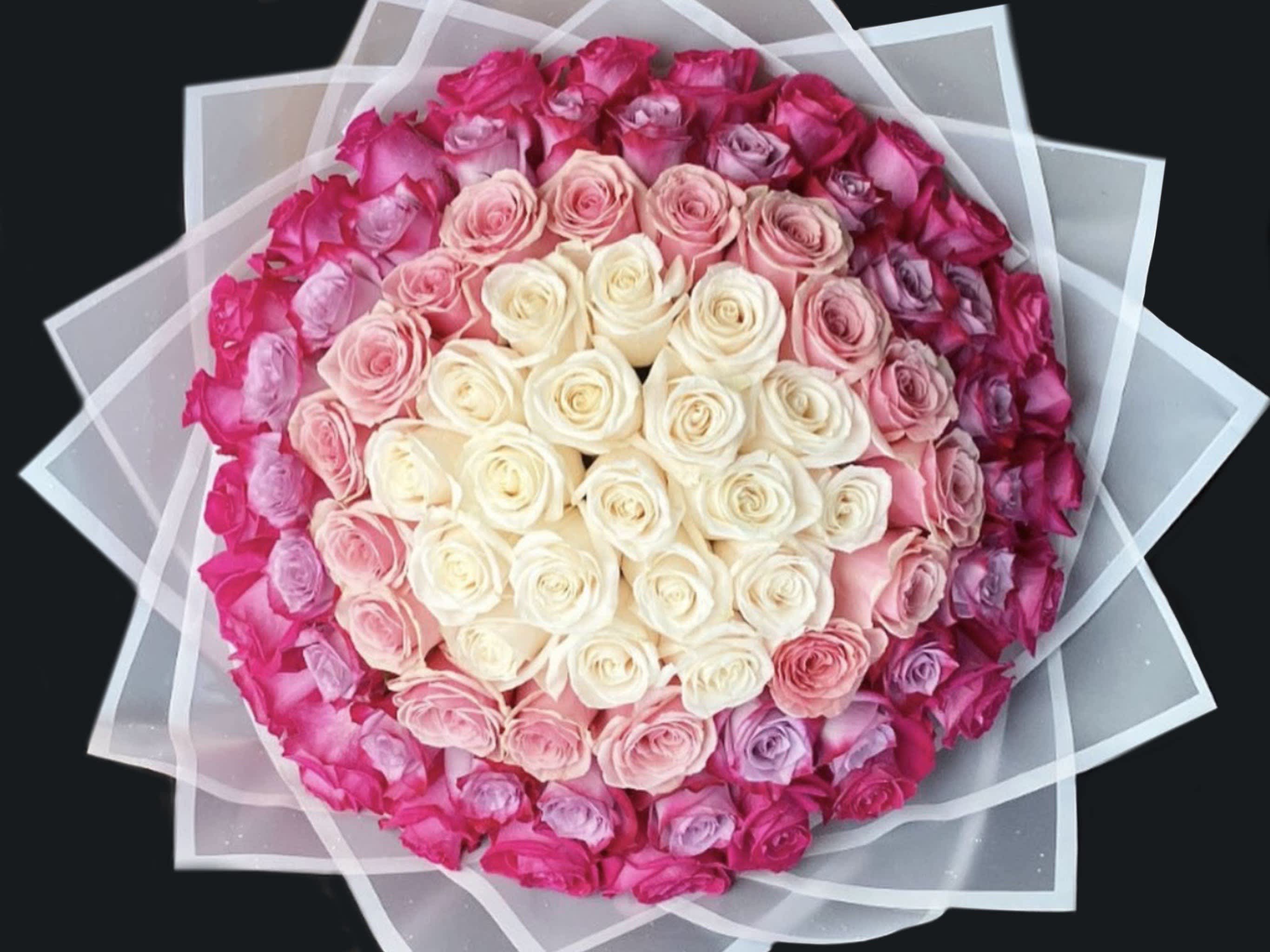 Sweet Buds - 100 Roses  *Color paper may vary