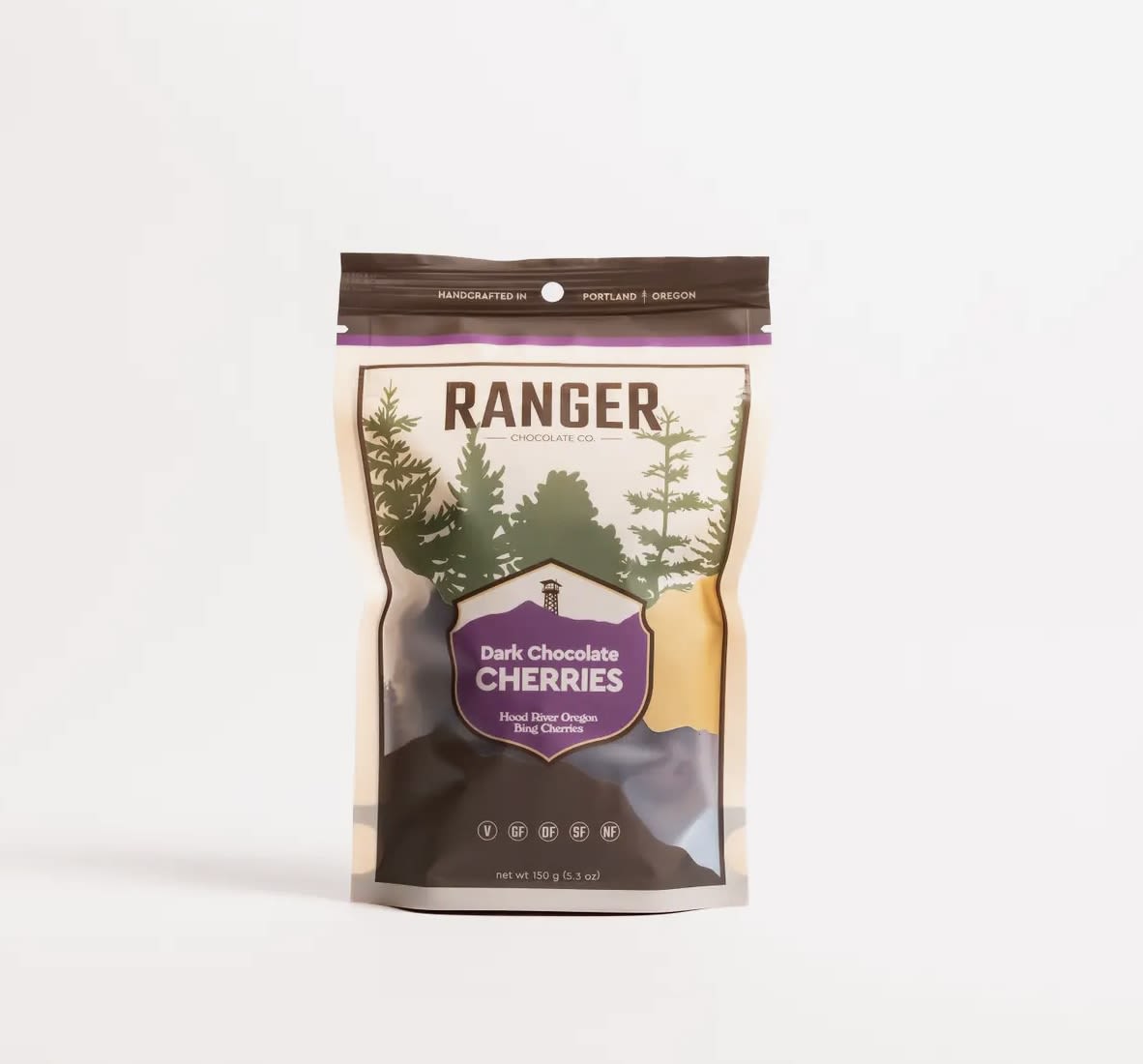 Dark Chocolate Cherries Ranger - Bing Cherries from Hood River Oregon coated in our premium Classic Dark 70% Chocolate. So good!