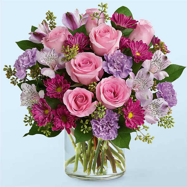 In the Clouds Bouquet - Gift a dreamy and ethereal moment with our In the Clouds Bouquet, an airy balance of pink and lavender flowers bursting with enchantment