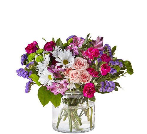 Wild Berry Bouquet - The best things in life are sweet, vibrant and blooming with freshness. Our Wild Berry Bouquet embodies all that and more with its rich blend of white, pink and purple florals to create the perfect impression. 