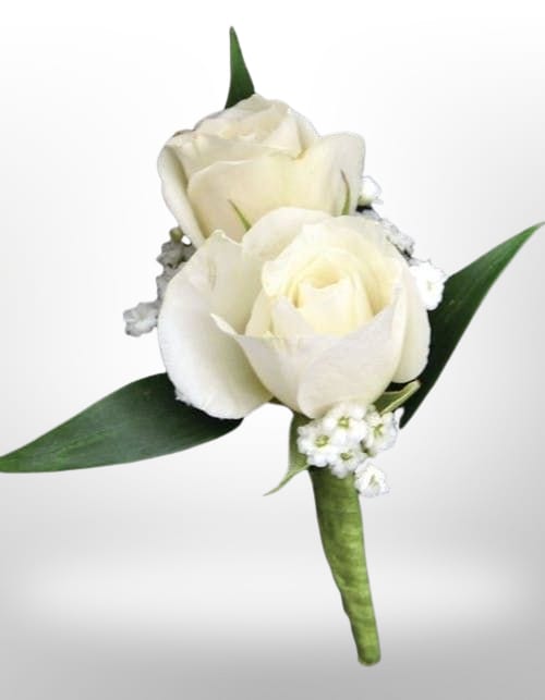 Boutonniere - Fresh flower Boutonniere perfect for your prom, formal or wedding. Please specify in notes if you want a different color from the picture.
