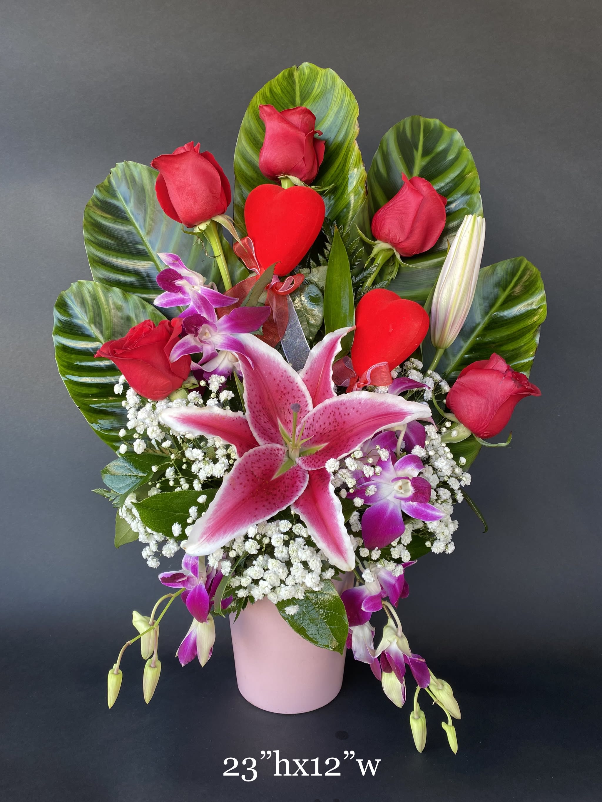Heart &amp; Roses - If Roses can speak the language of the Heart they will said "I Love You".