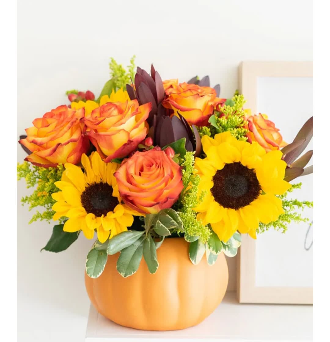 Fall pumpkins  - Fall arrangement 