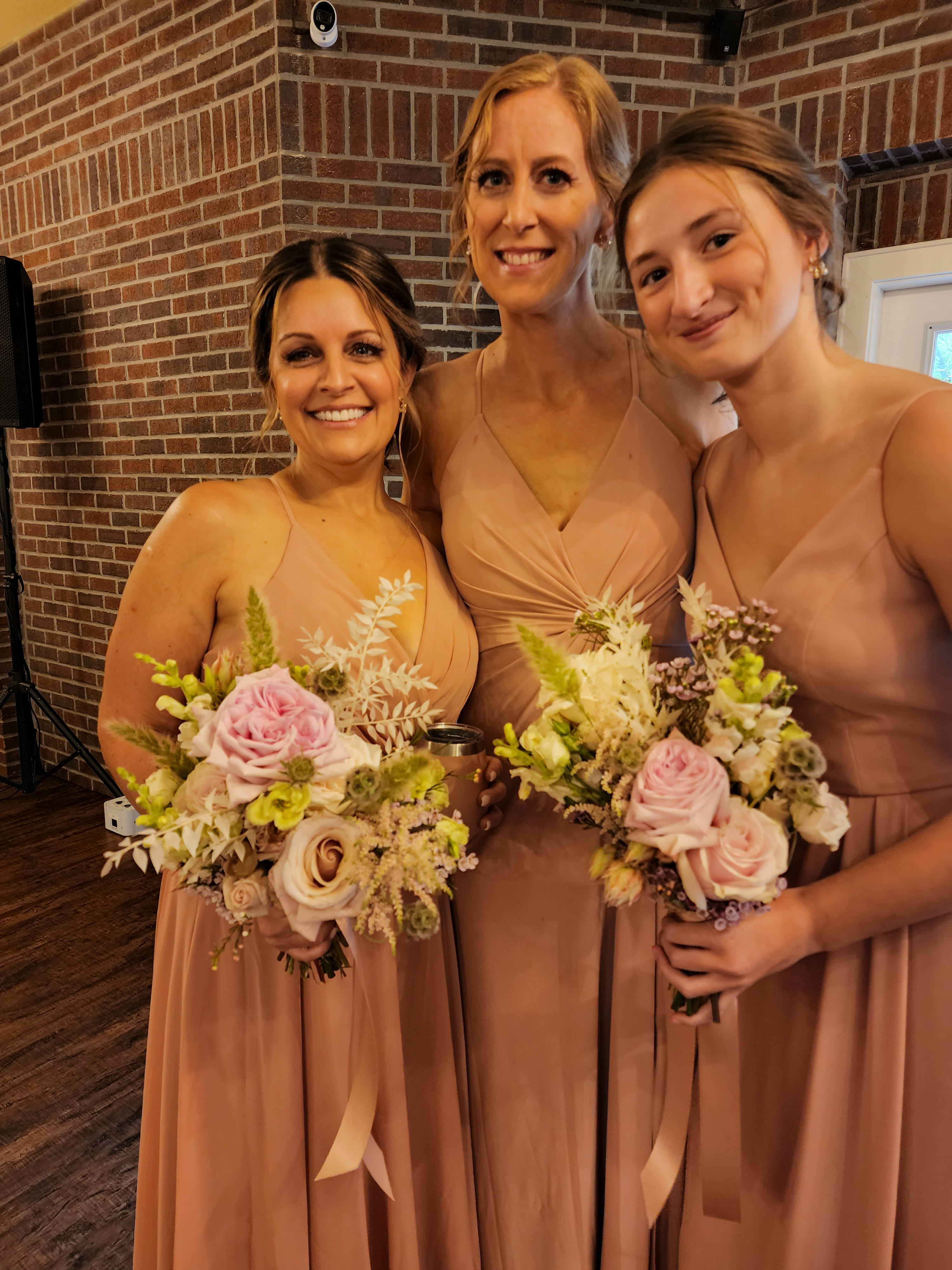 Bridesmaids' Bouquets - The most amazing bridesmaids'' bouquets can be designed, using your vision and your style, all brought together to enhance your special day. Each bouquet is crafted with attention to detail, ensuring that it complements your wedding theme perfectly. Whether you prefer classic elegance with roses and peonies, or a more whimsical arrangement featuring wildflowers and greenery, I am here to bring your ideas to life. Let's work together to make your bridal party's flowers a beautiful reflection of your love story. Feel free to contact me to discuss your preferences and explore the endless possibilities for your wedding floral.