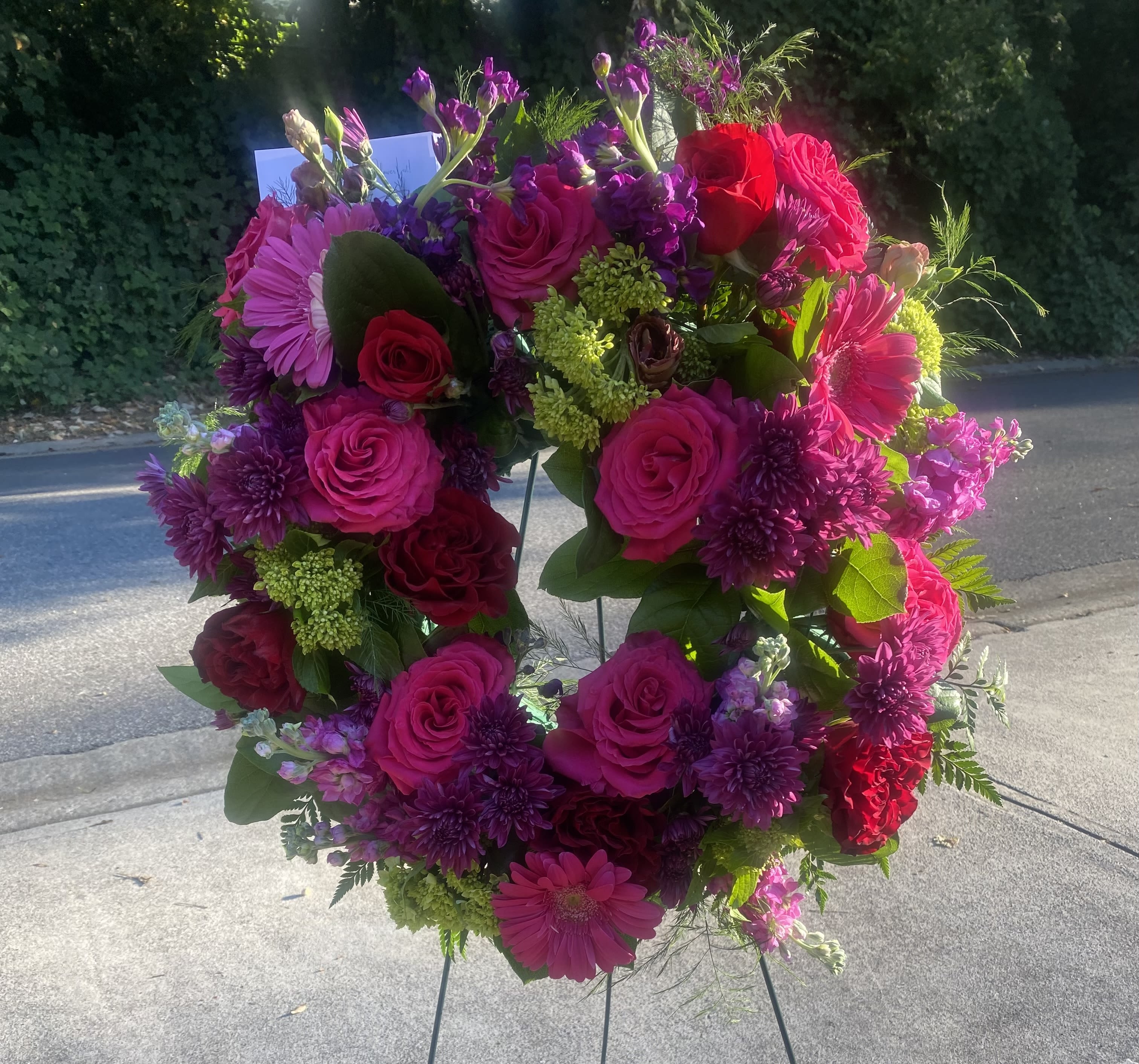 Circle of Love - The circle of love is the last best gift you can give to your loved one. Customizable with your choice of colors or else the arrangement will be completed as pictured.