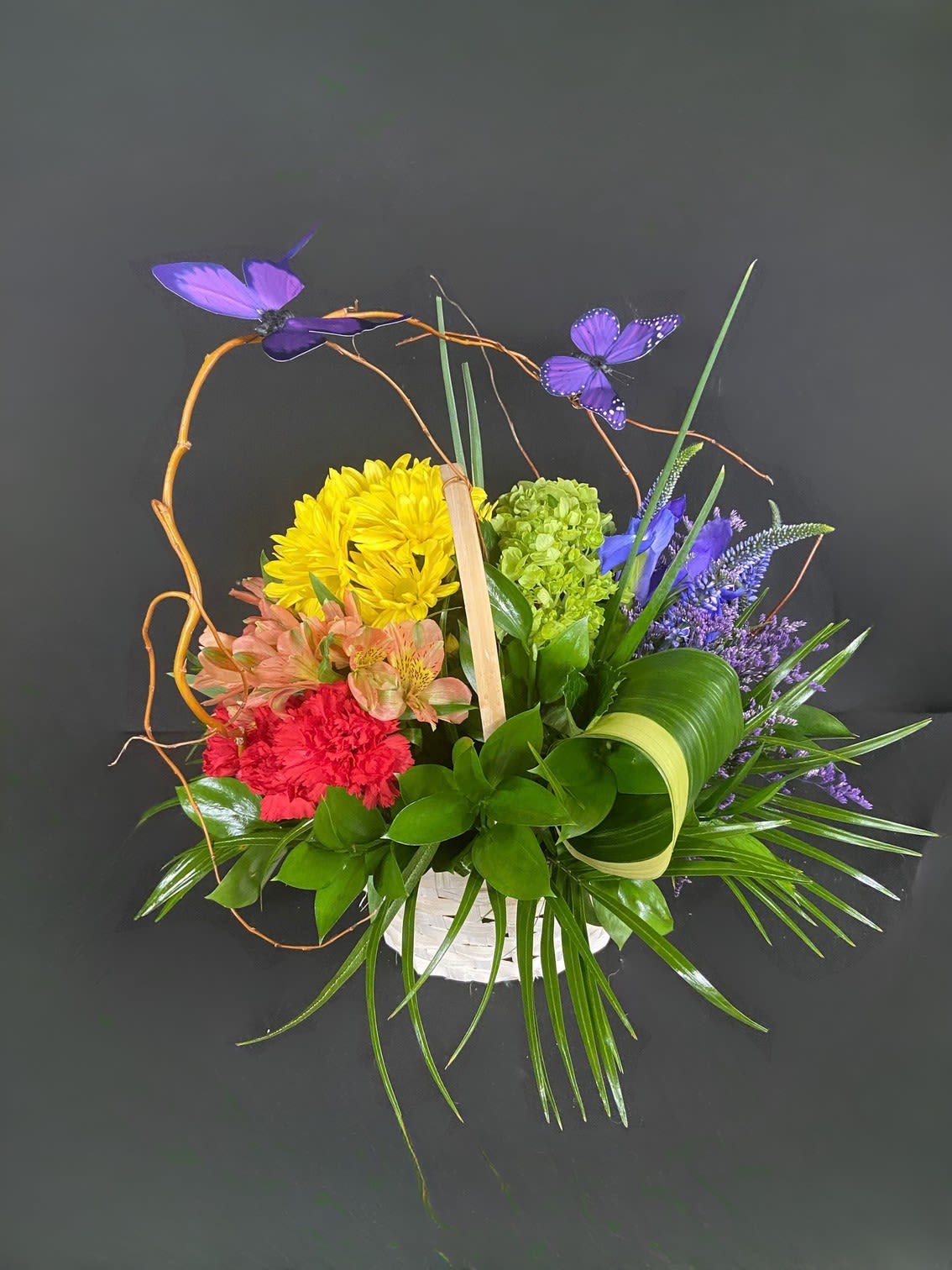 Somewhere over the rainbow - A beautiful rainbow of flowers to brighten up any space.