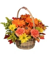 Thankful For You - Give thanks for those you love with this sweet basket of fall flowers