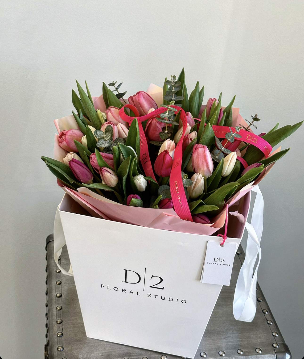 Mixed Tulips  - Experience the vibrant beauty of spring with our mixed bouquet of tulips. Bursting with an array of colors and delicate petals, each tulip exudes elegance and charm.