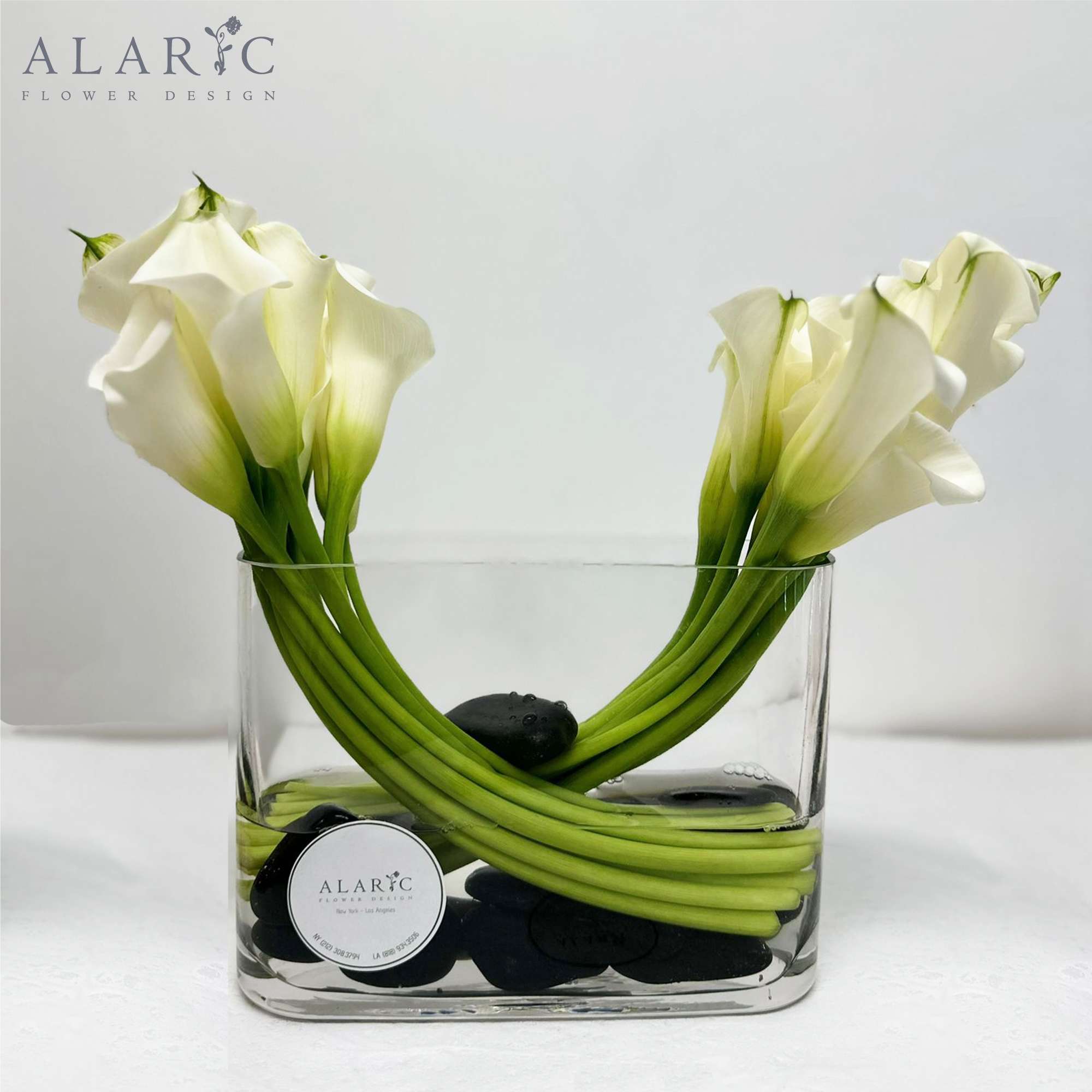 Royalty - Calla lilies add a classy touch to any arrangement! The distinctive flowers come in many beautiful colors, including classic white which is a favorite for weddings!  Note: Pot shape or color may vary upon availability.