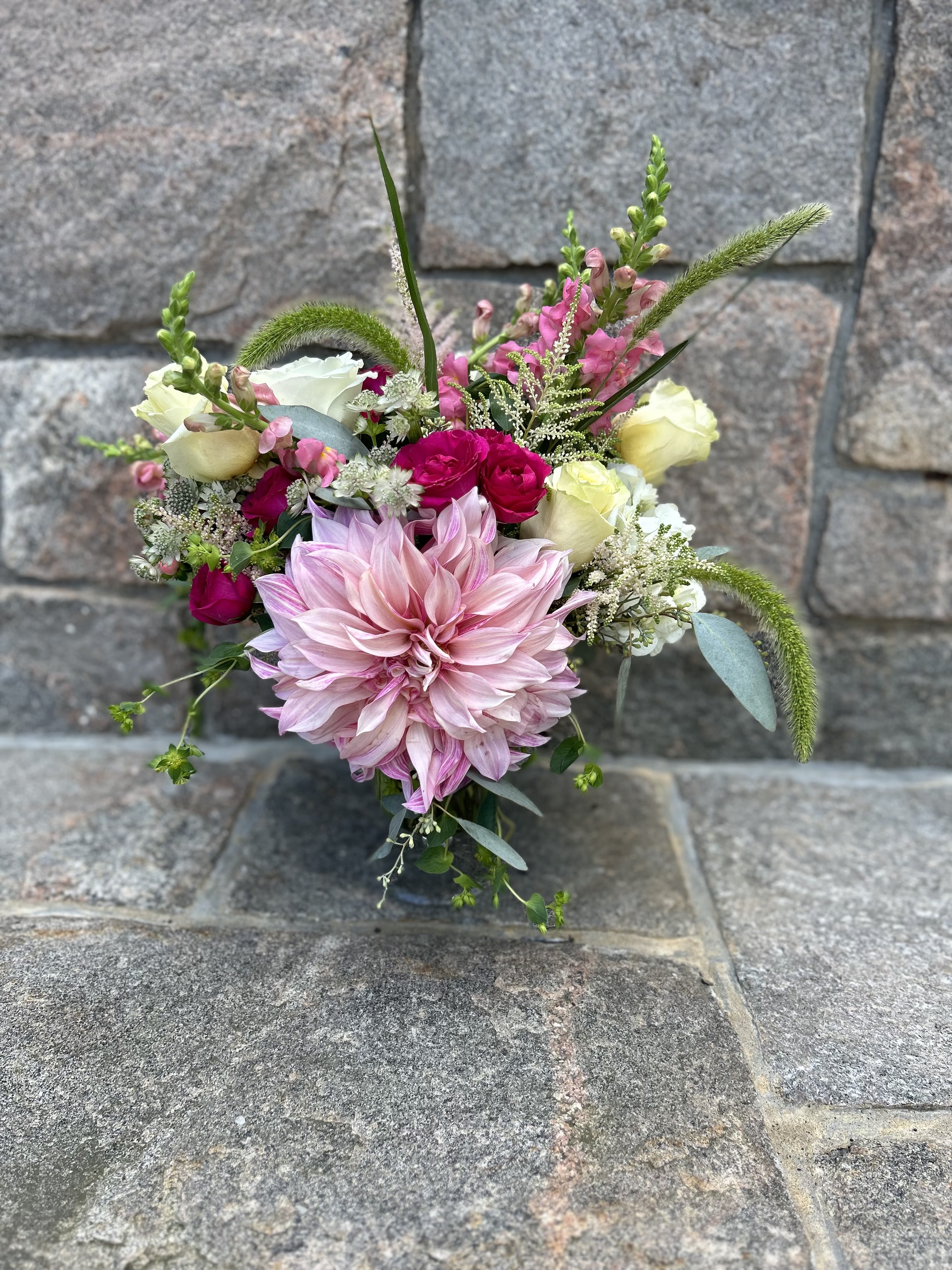 The Pink Pledge Flower Arranging Party- To Support Norma Phriem Breast Center! - Take the Pink Pledge with us!   Come on in and make a fresh flower arrangement! $10 on every arrangement will go directly to The Pink Pledge at the Norma Phriem Breast Center.   October 16th  between 10-2 at the Blossom + Stem studio.  Come &amp; go on your time.  Each guest will receive a pretty hobnail jar and a flower buffet to fill your jar.   Each guest will receive some basic floral instruction and then your in charge.  Bring a friend its going to be really fun!   Standard- $50per guest- you will take home at least $85 worth of flowers + instruction! Due to the perishable nature of the product we ask for pre registrations only please.   Deluxe- Come in and fill 2x hobnail mason jars $95- $15 of your purchase goes directly to Norma Phriem Breast Center!   