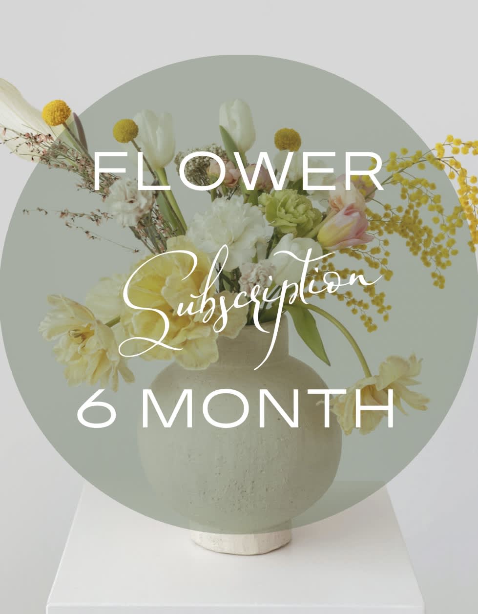 Monthly Flower Subscription - 6 Months - Immerse yourself in the beauty of nature with our enchanting in season Garden Style Bouquet. This exquisite arrangement captures the essence of a blooming garden, featuring a harmonious blend of vibrant blooms and lush greenery. Each flower is carefully selected to evoke the feeling of strolling through a picturesque garden on a sunny day. Perfect for adding a touch of natural elegance to any space, this bouquet is a delightful gift for any occasion or a lovely treat for yourself. Bring the charm of a garden into your home with our Garden Style Bouquet. You have the option to upgrade to Deluxe or Premium for additional stems. Your flowers will arrive on the 3rd Monday of every month. All subscription packages come with complimentary delivery. Payment is made in advance according to the duration of the subscription chosen.