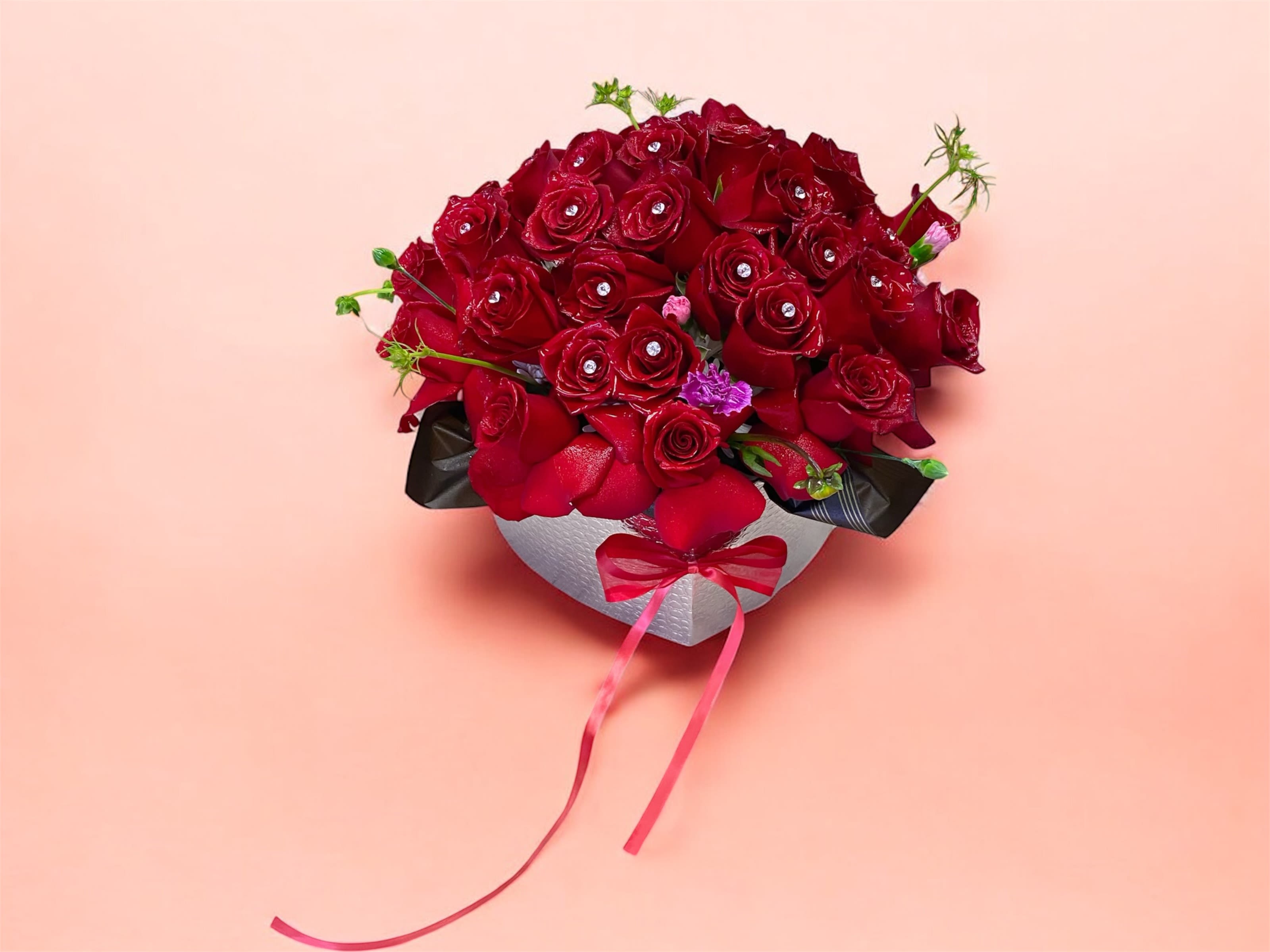 Luxury red roses box design  - Luxury red roses box design 