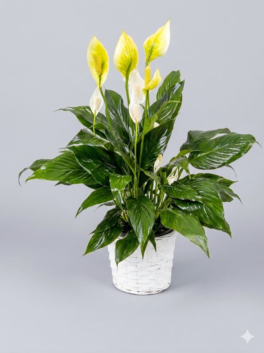 Spathiphyllum Plant by BloomNation™ - Send your condolences with this Spathiphyllum plant. Also known as a Peace lilly. Container may vary.